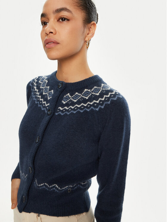 Guess Guess Kardigāns W4PR0Y Z3LQ0 Tumši zils Regular Fit