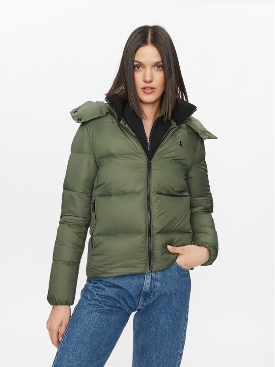 Calvin Klein Jeans Giubbotto piumino Archetype J20J221646 Verde Regular Fit Modivo