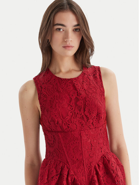 Bardot Bardot Cocktail obleka Luisa 60091DB Rdeča Regular Fit