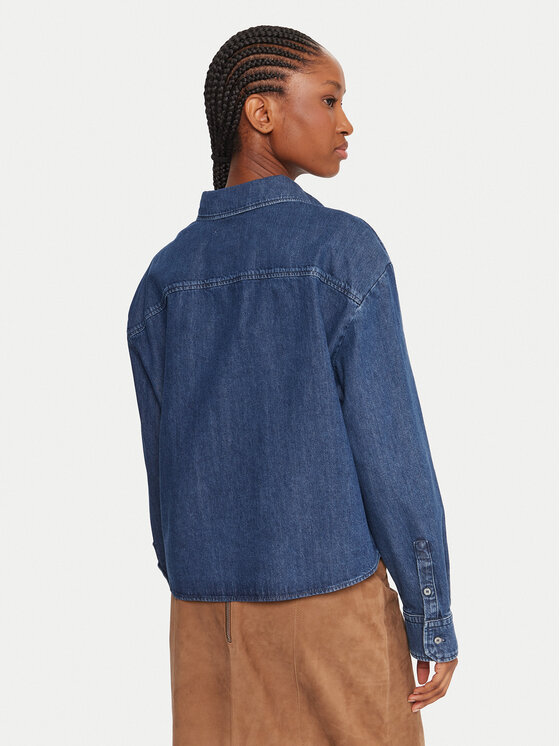 Weekend Max Mara Weekend Max Mara Koszula jeansowa Obbia 2525116052 Niebieski Boxy Fit