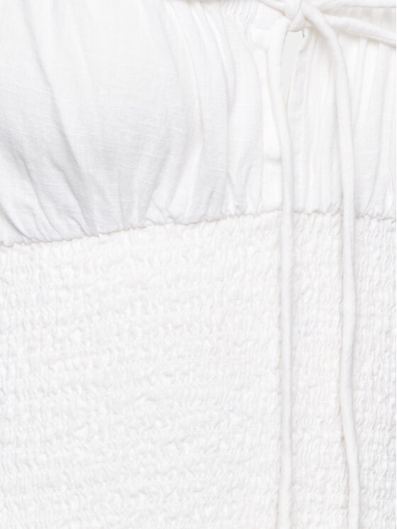 Gina Tricot Gina Tricot топ 19928 Бял Regular Fit