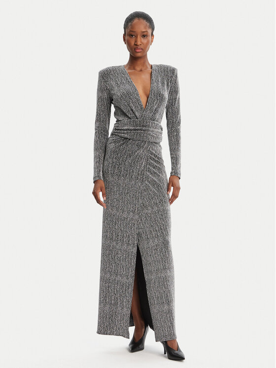 Simona Corsellini Simona Corsellini Abito da sera A25CEAB10201 Argento Slim Fit