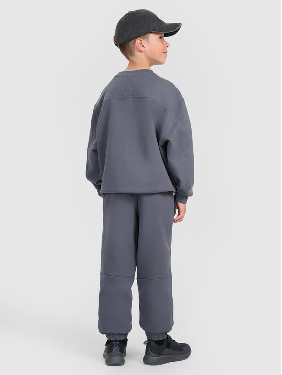 4F 4F Pantaloni da tuta 4FJRAW25TTROM1605-22S Nero Regular Fit