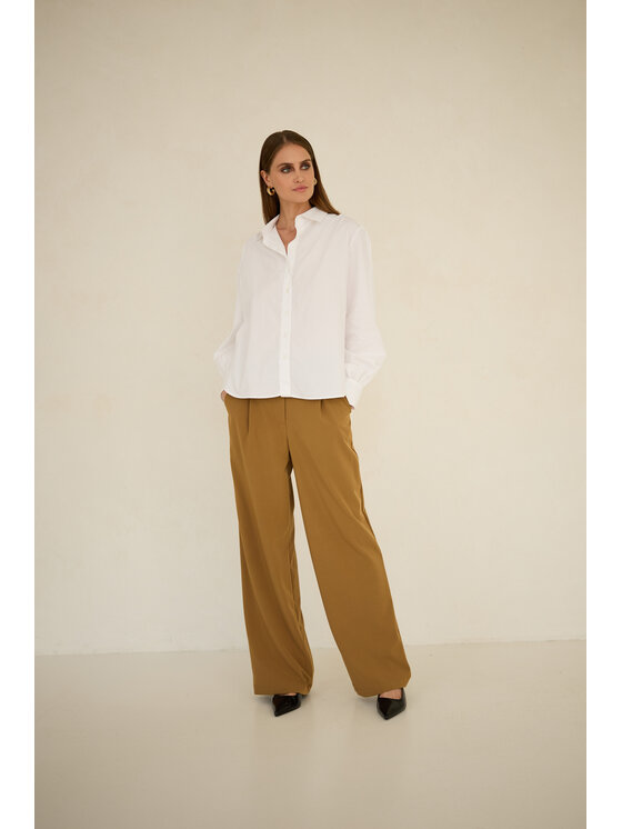 Entelier Entelier Koszula oversize Biały Oversize