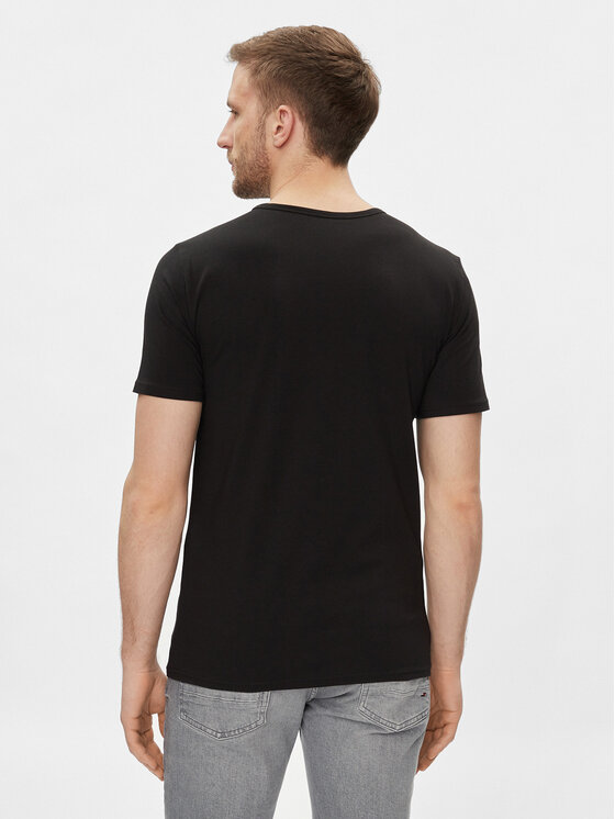 Tommy Hilfiger Tommy Hilfiger Súprava 3 tričiek UM0UM03138 Čierna Regular Fit