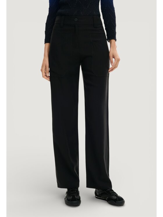 Desigual Desigual Παντελόνι chino PANT_TREY Μαύρο Casual Fit