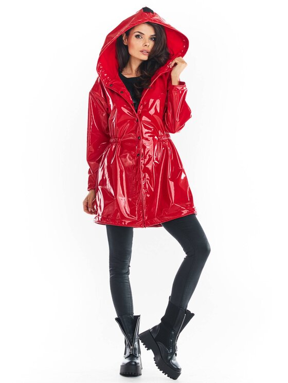Awama Awama Giacca da donna A381 Rosso Basic Fit