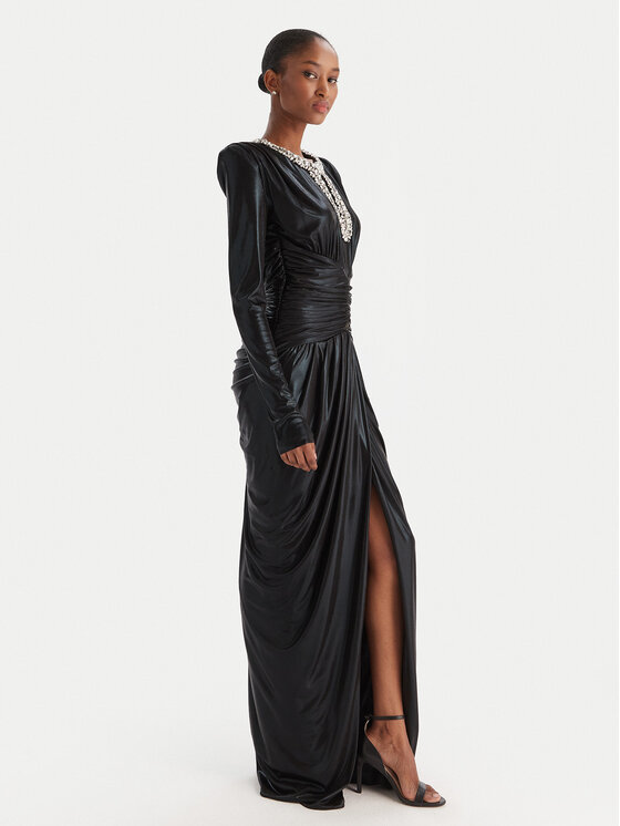 Babylon Babylon Estélyi ruha S00835 Fekete Regular Fit