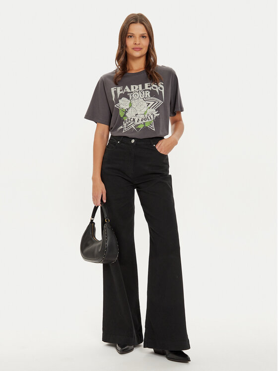 Vero Moda Vero Moda T-shirt Boda Caty 10315697 Siva Boxy Fit