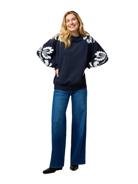 Wrangler Wrangler Bluza 112370734 Granatowy Relaxed Fit