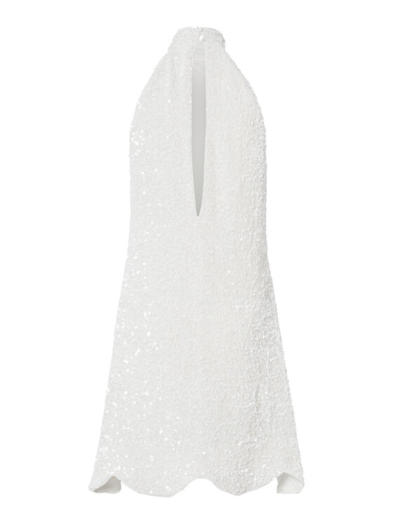 YAS YAS Koktejlové šaty Mira 26037830 Écru Regular Fit