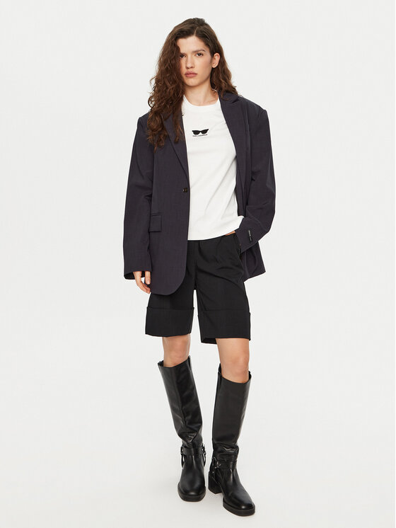 KARL LAGERFELD KARL LAGERFELD Tričko A1W17021 Biela Regular Fit