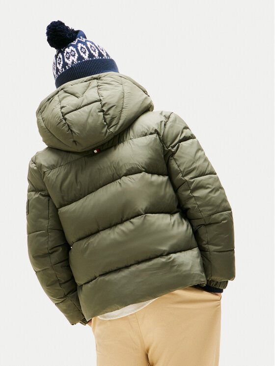Tommy Hilfiger Tommy Hilfiger Zimska jakna KB0KB10093 S Zelena Regular Fit