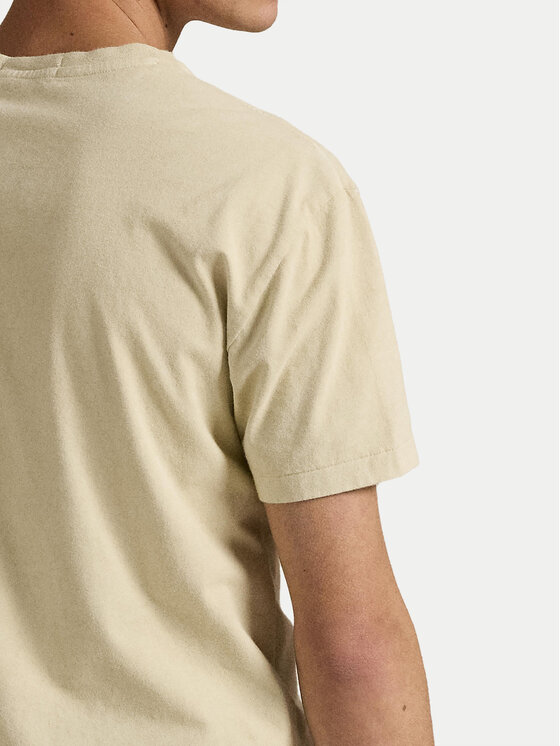 Polo Ralph Lauren Polo Ralph Lauren T-Shirt 710969628007 Beżowy Custom Slim Fit