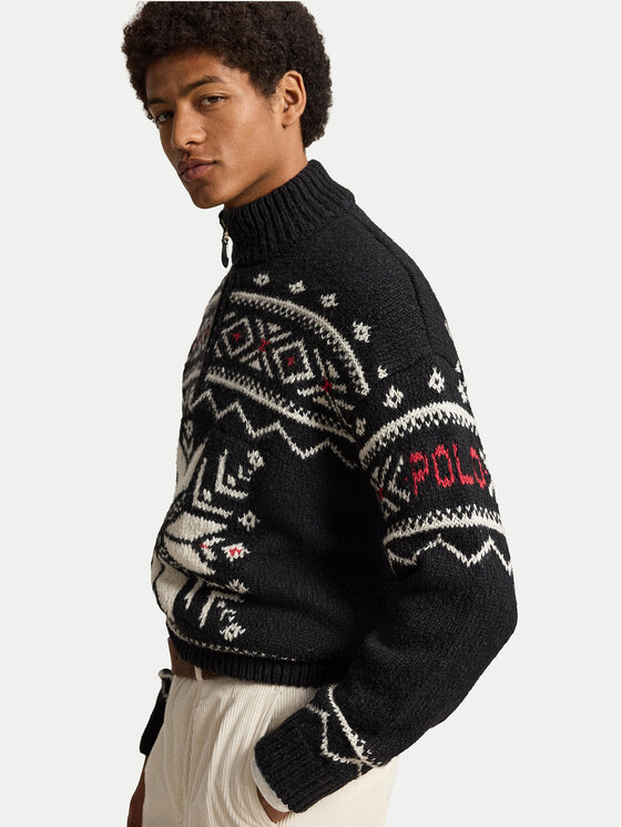 Polo Ralph Lauren Polo Ralph Lauren Пуловер 710B36075001 Черен Regular Fit