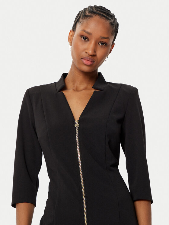 Rinascimento Rinascimento Koktel haljina CFC0121893003 Crna Slim Fit