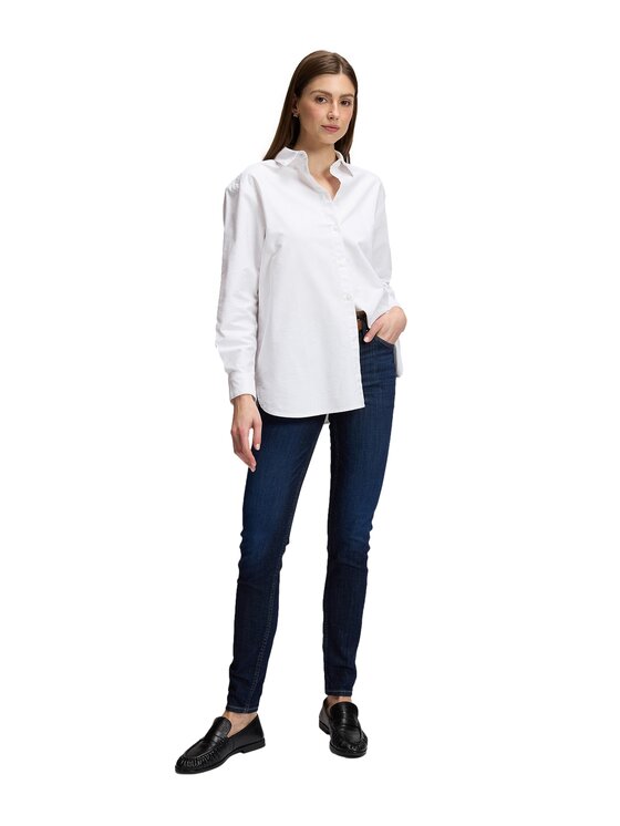 Lee Lee Koszula 112385726 Biały Boyfriend Fit