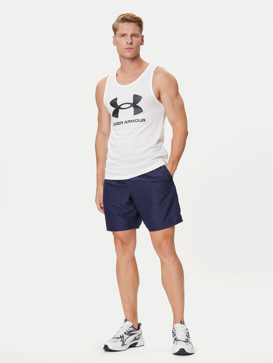 Under Armour Under Armour Tank top Ua Sportstyle Logo Tank 1382883-100 Bijela Loose Fit