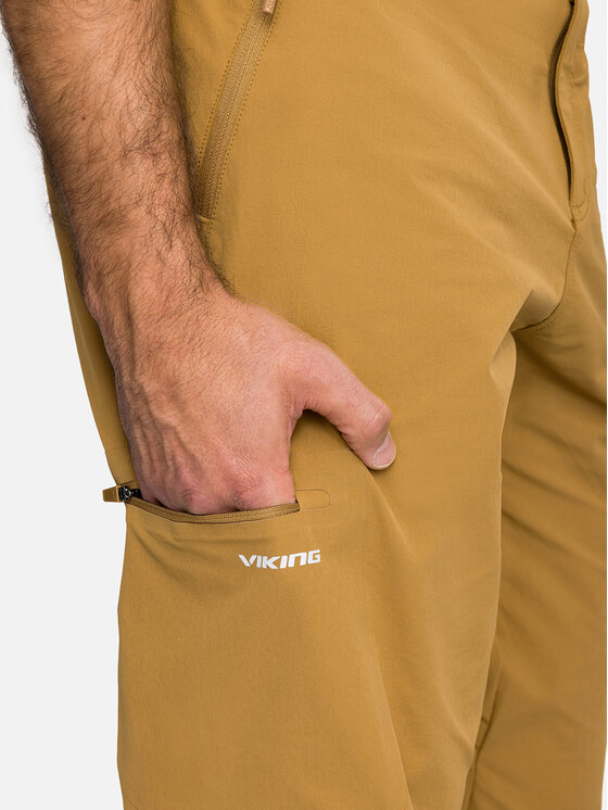 Viking Viking Szorty Expander Shorts Brązowy jasny Regular Fit