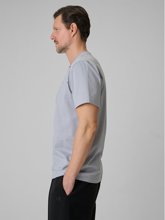 4F 4F T-Shirt CITY Szary jasny Regular Fit