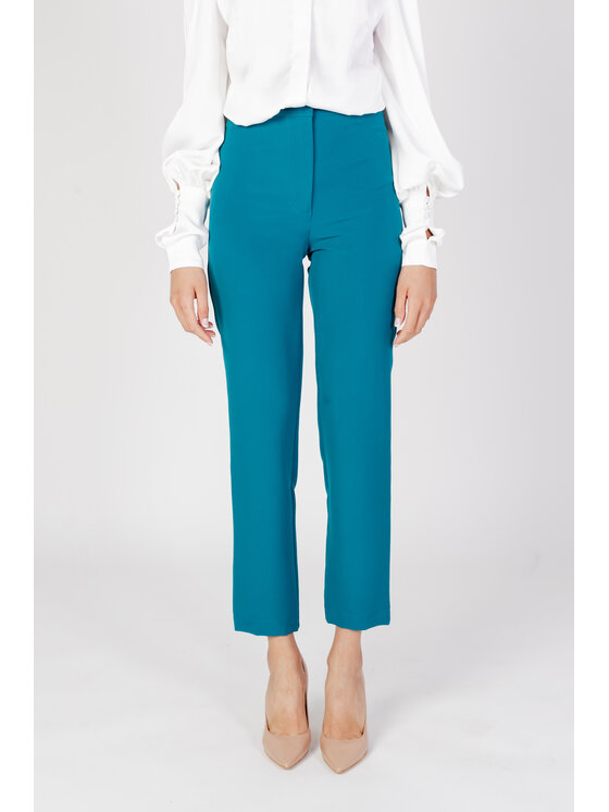 Silence Silence Pantaloni chino BASIC CASSIOPEA Verde Basic Fit