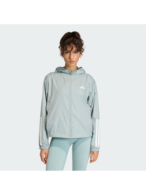 adidas adidas Wiatrówka Hyperglam Zielony Loose Fit