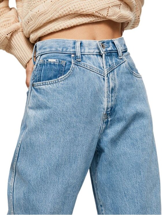 Pepe Jeans Pepe Jeans Jeansy PL204170PD4R 000 Niebieski Balloon Fit