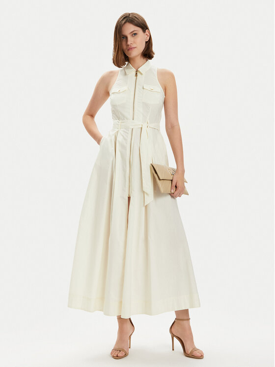 Gaudi Gaudi Sommerkleid 411FD15014 Écru Regular Fit