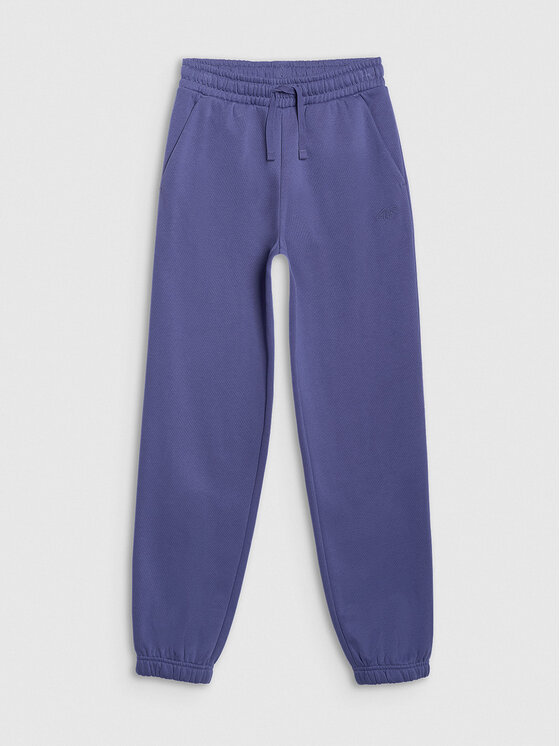 4F 4F Pantaloni da tuta FJWAW25TTROM1245-33S Blu Regular Fit