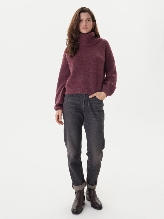 ONLY ONLY Rollkragenpullover Gila 15358571 Violett Regular Fit