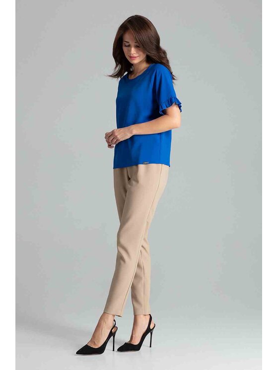 Lenitif Lenitif Blusa L052 Blu Regular Fit