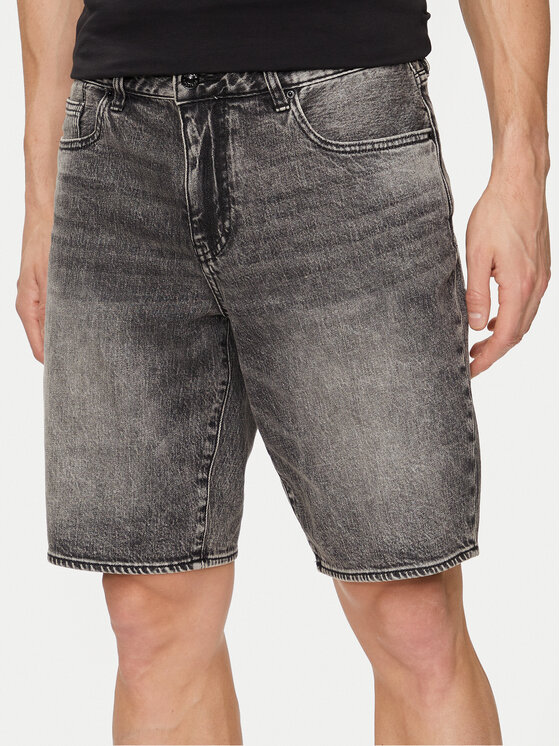 Armani Exchange Džínsové šortky 3DZJ65 Z1KQZ 0204 Čierna Regular Fit
