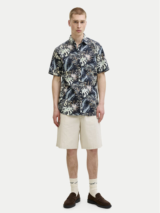 Jack & Jones Jack & Jones Krekls Honolulu 12289667 Melns Regular Fit