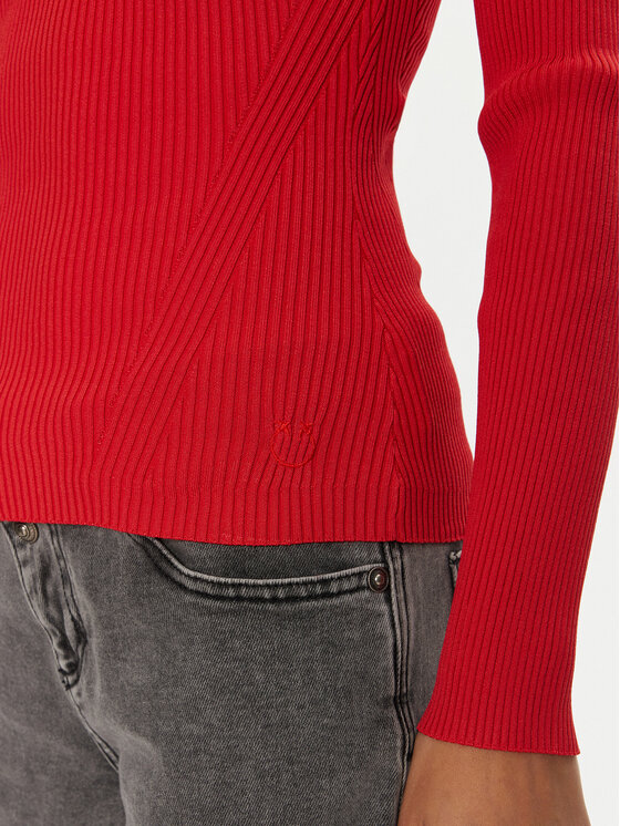 PINKO PINKO Svetr Amaranto 102799 A170 Červená Slim Fit
