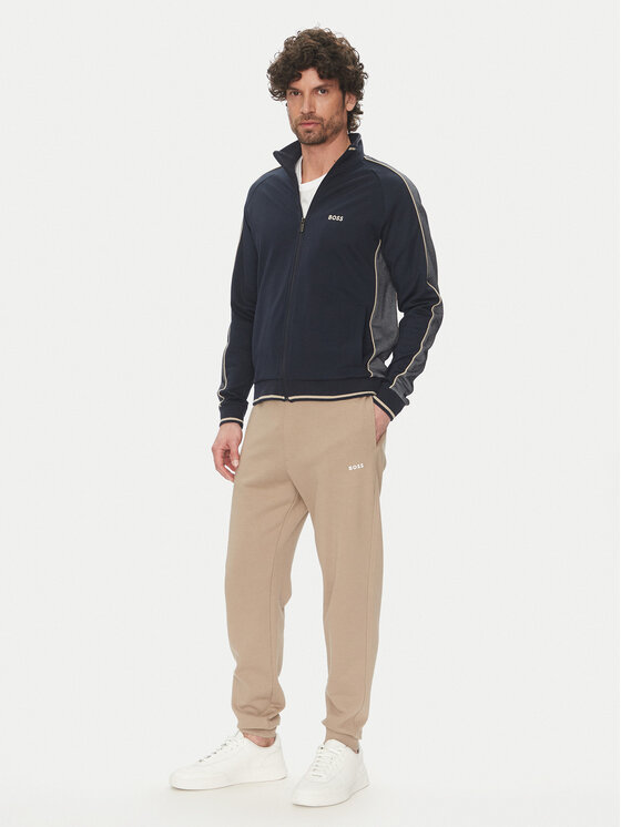 BOSS BOSS Pulóver 50540792 Sötétkék Regular Fit