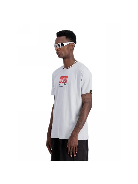 Alpha Industries Alpha Industries T-Shirt AI.148513 Szary Regular Fit