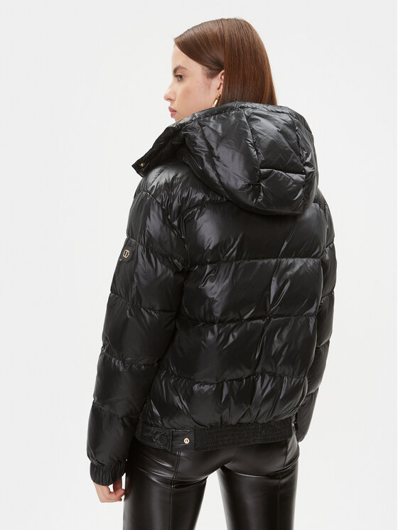 TWINSET TWINSET Geacă din puf 232TT2350 Negru Regular Fit