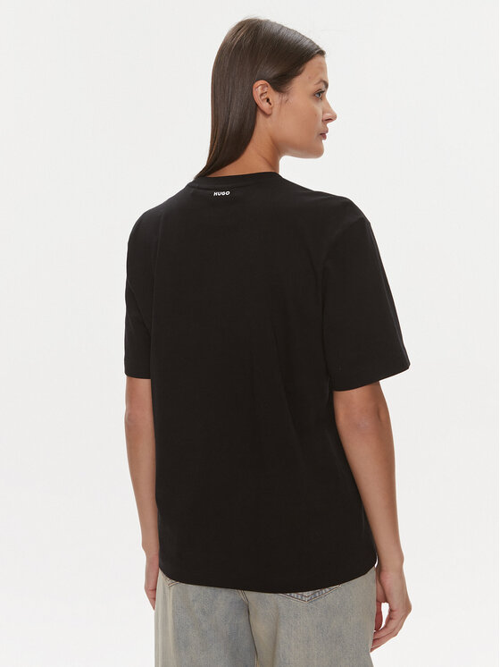 HUGO Hugo T-krekls Dashire_4 50489198 Melns Regular Fit