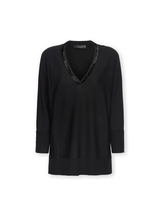 Elena Mirò Elena Mirò Sweter M097Z000862N033 Czarny Regular Fit