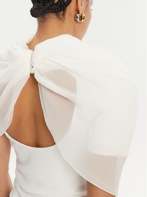 JACQUEMUS JACQUEMUS Sukienka koktajlowa 24H251DR130-1555 Biały Regular Fit