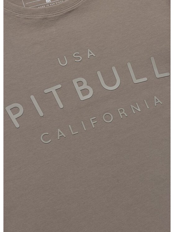 PITBULL PITBULL T-Shirt USA CAL Brązowy jasny Regular Fit