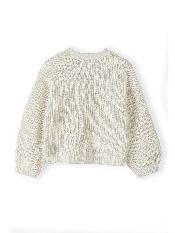 minoti minoti Kardigan 32KNIT160 Kremowy Regular Fit