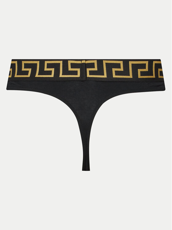 Versace Versace Стрінги AU100022 1A10011 Чорний