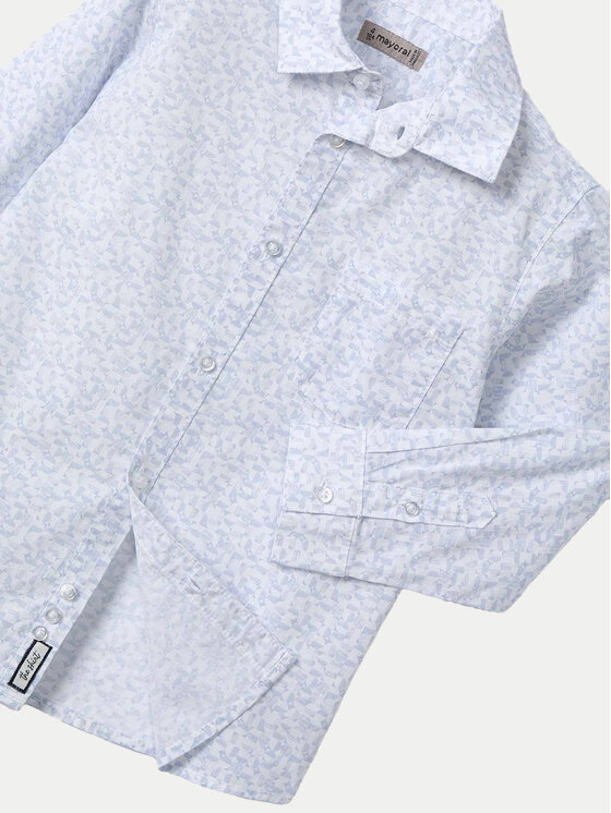 Mayoral Mayoral Camicia 3117 Celeste Regular Fit
