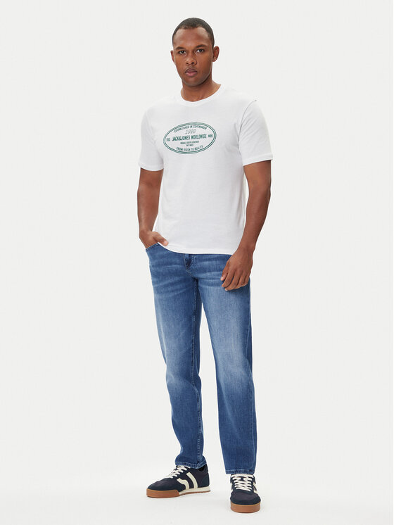Jack&Jones Jack&Jones T-shirt York 12283800 Bijela Relaxed Fit