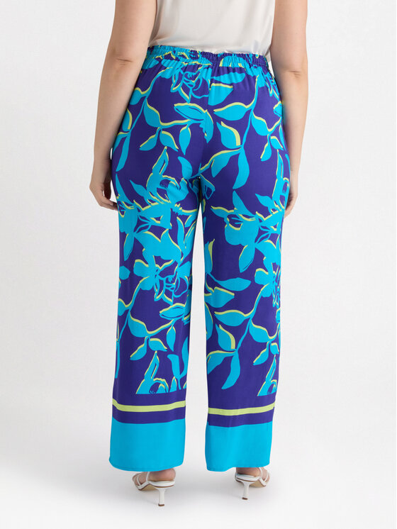 Fiorella Rubino Fiorella Rubino Pantaloni di tessuto P136T004837N0Z4 Turchese Regular Fit