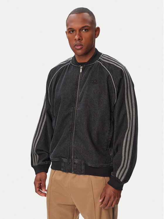 adidas Geacă de blugi Sst Adicolor KS4963 Negru Loose Fit