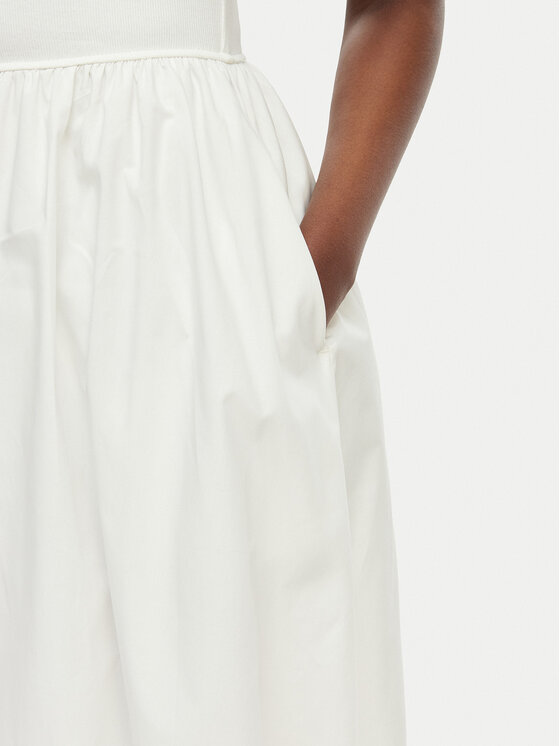 Tommy Jeans Tommy Jeans Sommerkleid DW0DW22593 Creme Regular Fit