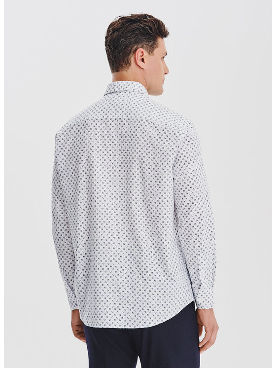 Pako Lorente Pako Lorente Koszula P25WF-1X-067 Biały Regular Fit