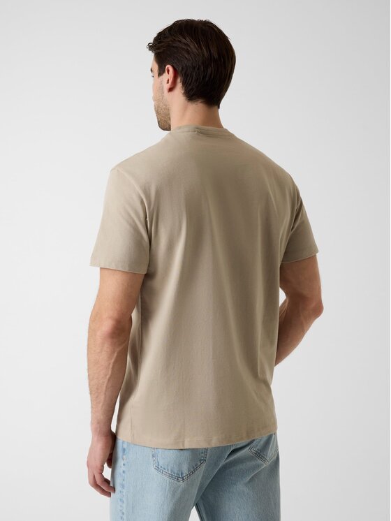 Guess Guess T-Shirt 182171 Beżowy Classic Fit